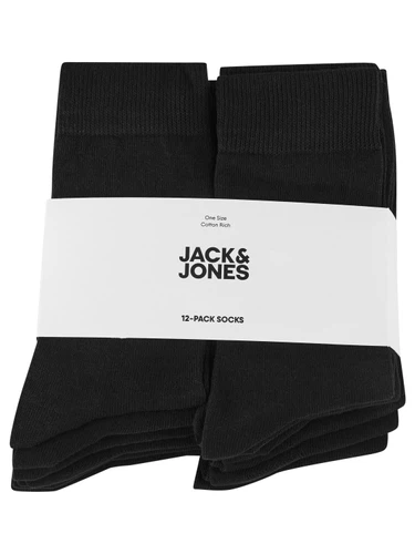Jack & Jones Regular Classic Socken Herren Schwarz One Size JACJENS SOCKS 12er/18er Pack
