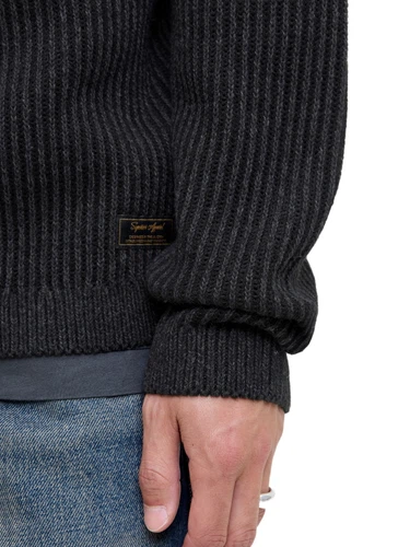 Jack & Jones Herren Rundhals Strickpullover JJEDOVER KNIT CREW NECK - Regular Fit