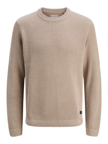 Jack & Jones Herren Rundhals Strickpullover JJEDOVER KNIT CREW NECK - Regular Fit