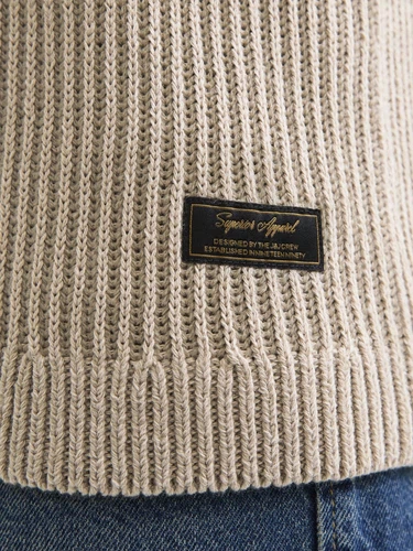 Jack & Jones Herren Rundhals Strickpullover JJEDOVER KNIT CREW NECK - Regular Fit