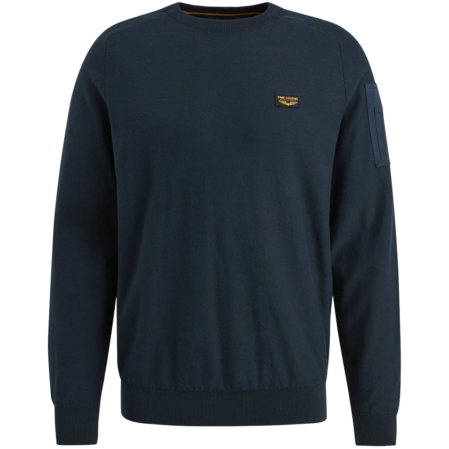 PME Legend Herren Rundhals Pullover R-NECK AMERICAN CLASSIC - Regular Fit