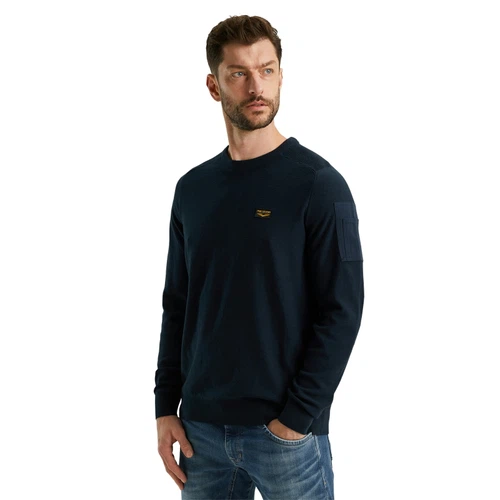 PME Legend Herren Rundhals Pullover R-NECK AMERICAN CLASSIC - Regular Fit