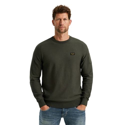 PME Legend Herren Rundhals Pullover R-NECK AMERICAN CLASSIC - Regular Fit