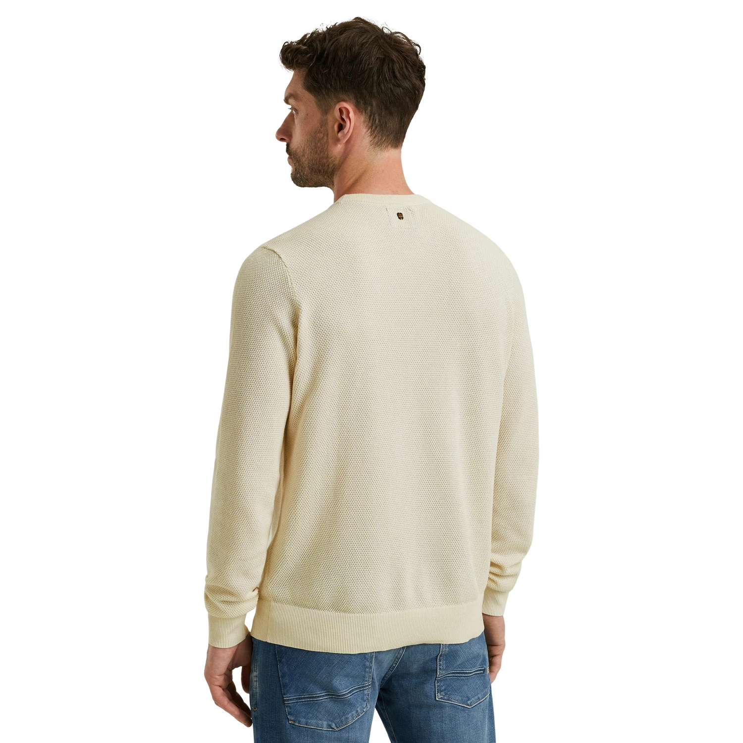 PME Legend Herren Rundhals Pullover R-NECK COTTON MODAL - Regular Fit