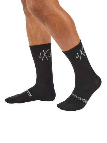Jack & Jones Tennissocken Herren Schwarz Weiß One Size JACDIRECT TENNIS SOCK 20er Pack