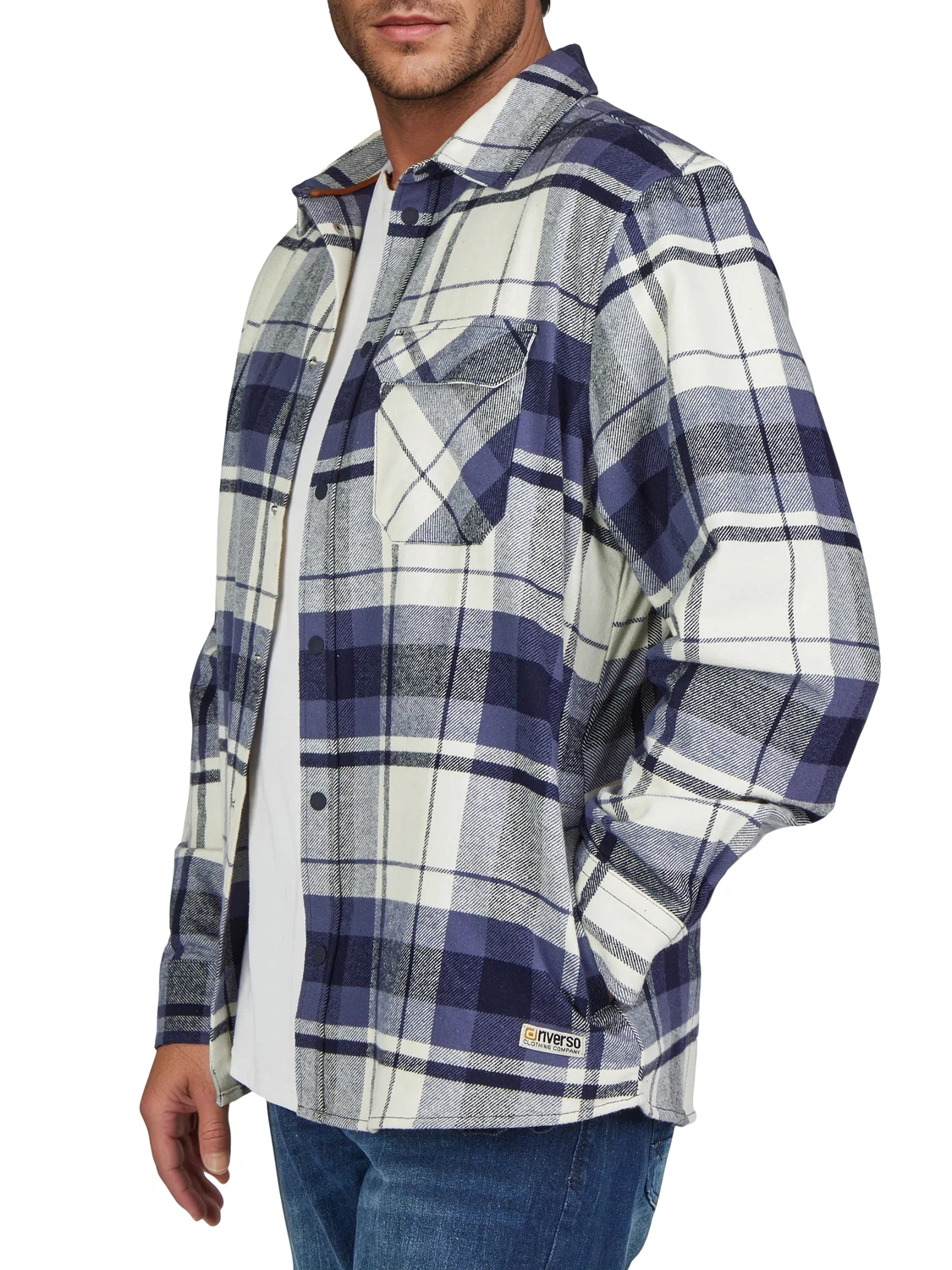 riverso Overshirt Herren langarm Hemd Regular Fit RIVVincent