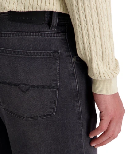 Pierre Cardin Herren Jeans DIJON - Mid Waist - Relaxed Fit - Blau Schwarz Grau