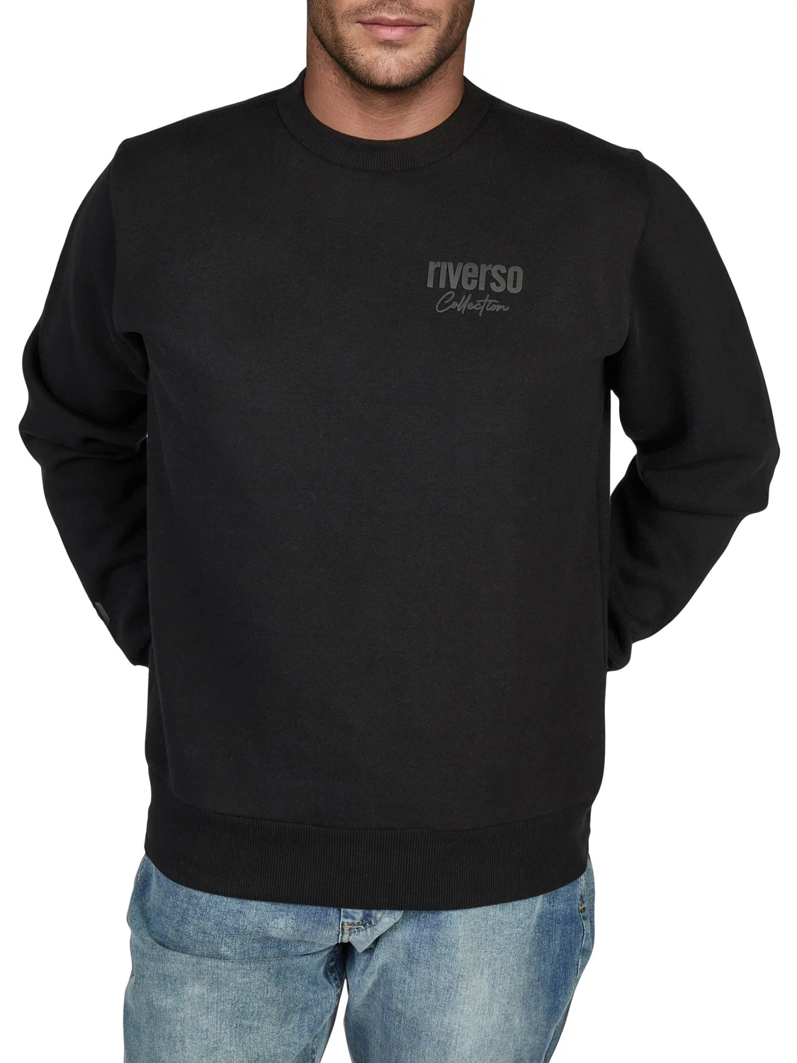 riverso Pullover Herren mit Druck RIVJamie Regular Fit