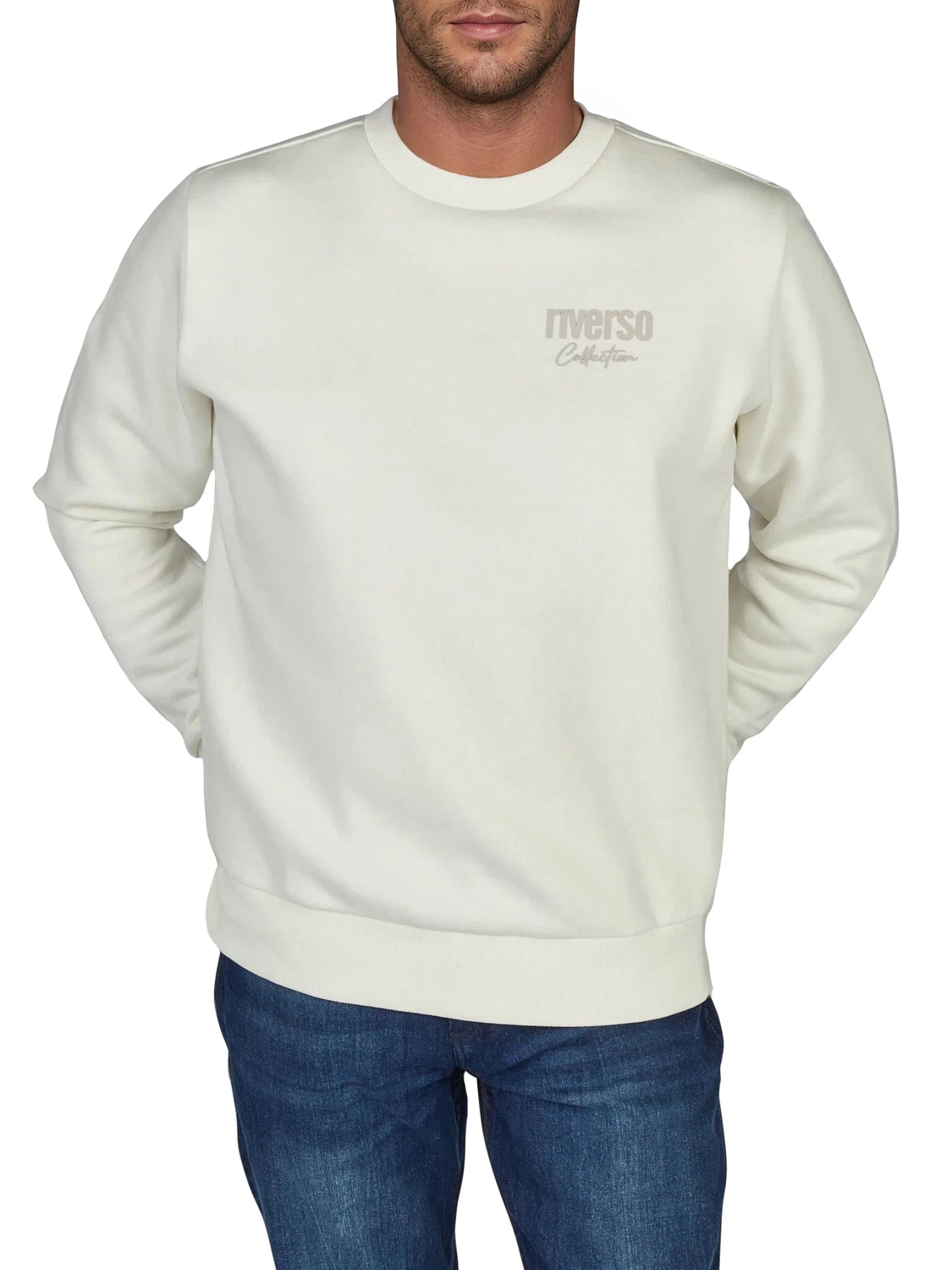 riverso Pullover Herren mit Druck RIVJamie Regular Fit