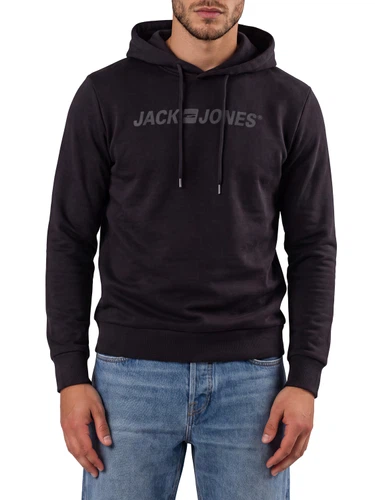 Jack & Jones Hoodie Herren mit Druck JJMORTY Regular Fit