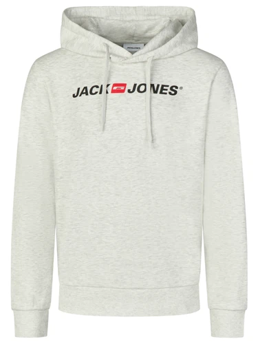 Jack & Jones Hoodie Herren mit Druck JJMORTY Regular Fit
