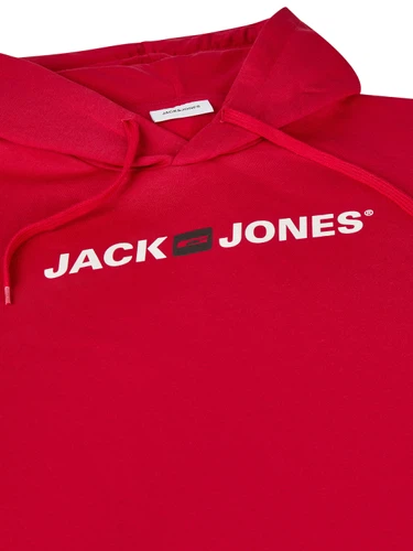 Jack & Jones Hoodie Herren mit Druck JJMORTY Regular Fit