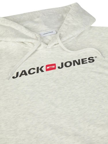 Jack & Jones Hoodie Herren mit Druck JJMORTY Regular Fit