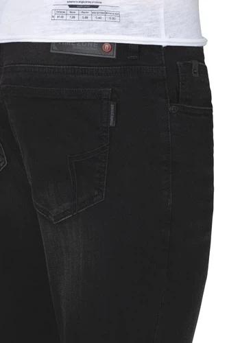 TIMEZONE Herren Jeans SLIM EDUARDOTZ Mid Waist - Slim Fit - Schwarz Blau
