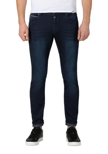TIMEZONE Herren Jeans SLIM SCOTTTZ - Mid Waist - Slim Fit - Blau