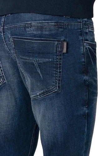 Timezone Herren Jeans REGULAR GERRITTZ - Mid Waist - Regular Fit - Blau Grau