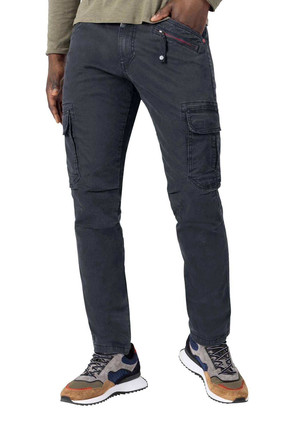 TIMEZONE Herren Cargo Hose REGULAR BENTZ - Regular Fit - Grau Blau