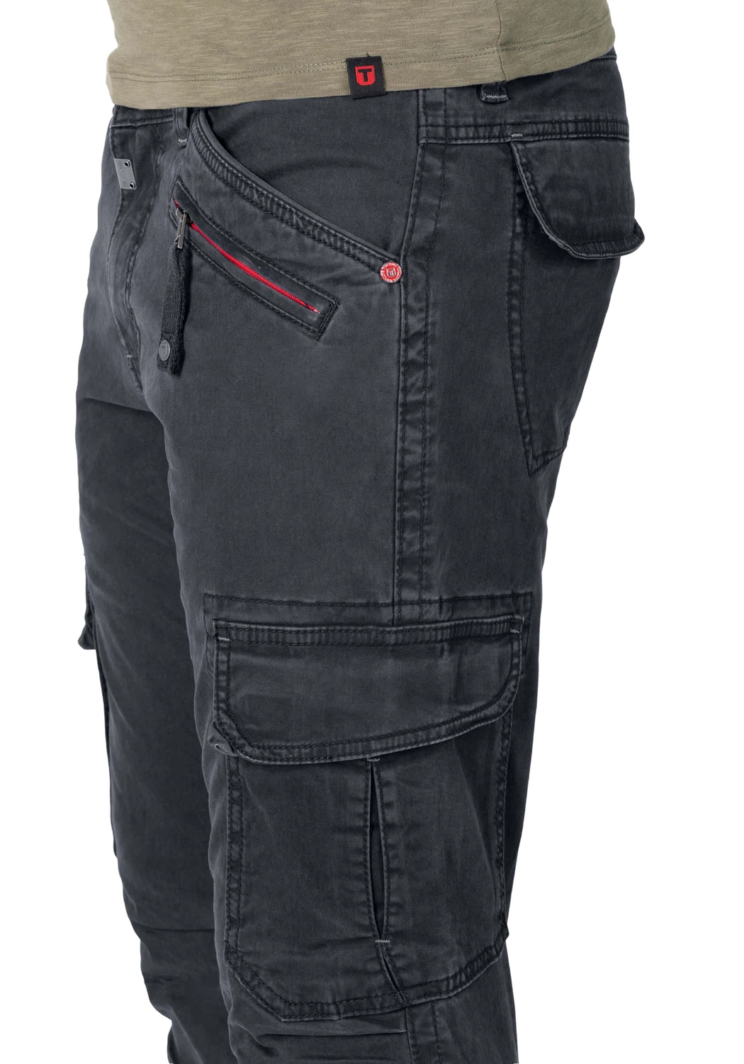 TIMEZONE Herren Cargo Hose REGULAR BENTZ - Regular Fit - Grau Blau