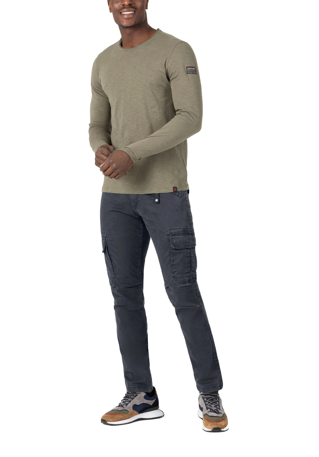 TIMEZONE Herren Cargo Hose REGULAR BENTZ - Regular Fit - Grau Blau