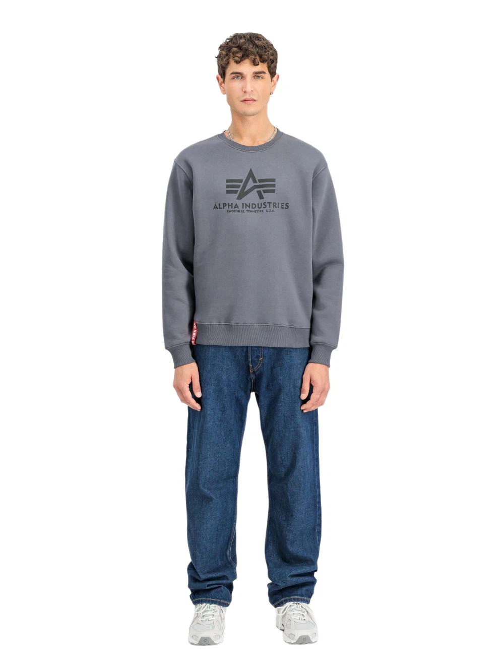 Alpha Industries Herren Sweatshirt BASIC BIG LOGO - Regular Fit