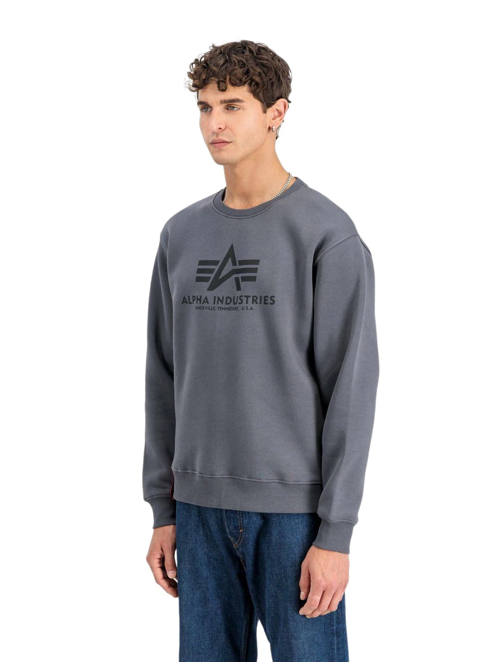 Alpha Industries Herren Sweatshirt BASIC BIG LOGO - Regular Fit