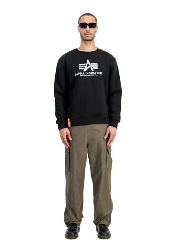 Alpha Industries Herren Sweatshirt BASIC BIG LOGO - Regular Fit