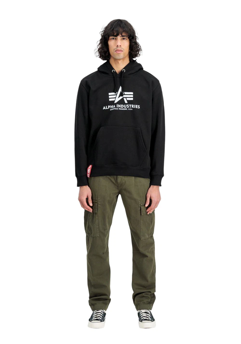 Alpha Industries Herren Hoodie Kapuzenpullover BASIC BIG LOGO - Regular Fit