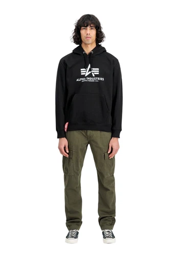Alpha Industries Herren Hoodie Kapuzenpullover BASIC BIG LOGO - Regular Fit
