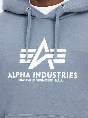 Alpha Industries Herren Hoodie Kapuzenpullover BASIC BIG LOGO - Regular Fit