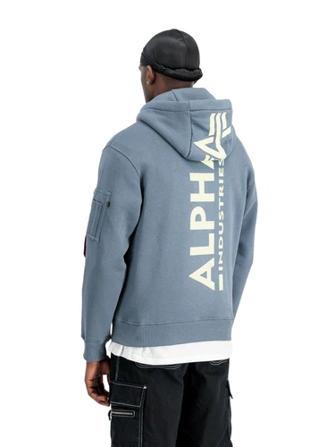 Alpha Industries Herren Hoodie Kapuzenpullover BACKPRINT - Regular Fit