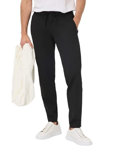 BRAX Herren Jogpant PHIL - Mid Waist - Tapered Fit - Blau Schwarz
