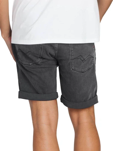 Replay Jeans Shorts Herren Stretch Kurz Slim Fit New Anbass