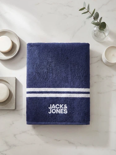Jack & Jones Strandhandtuch Handtuch 2er Pack 80 x 160 cm 100% Baumwolle Frottier JACCLUB TOWEL