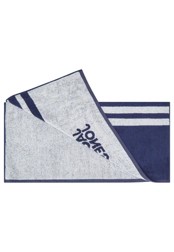 Jack & Jones Strandhandtuch Handtuch 2er Pack 80 x 160 cm 100% Baumwolle Frottier JACCLUB TOWEL
