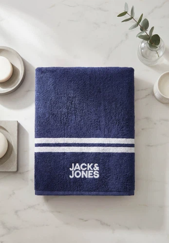 Jack & Jones Strandhandtuch Handtuch 2er Pack 80 x 160 cm 100% Baumwolle Frottier JACCLUB TOWEL