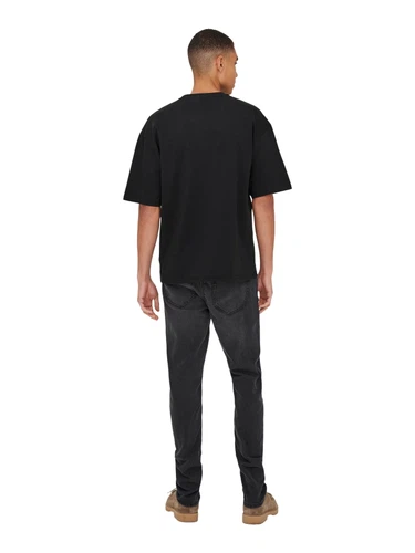 Only & Sons Herren Rundhals T-Shirt  ONSCASPIAN AIRFLEX BOXY - Relaxed Fit