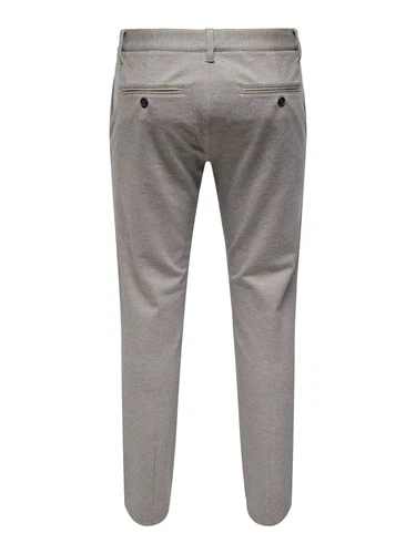 Only & Sons Herren Chino Hose ONSMARK SLIM DITSY - Slim Fit - Braun