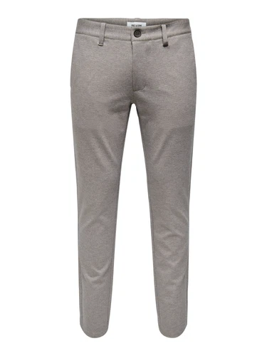 Only & Sons Herren Chino Hose ONSMARK SLIM DITSY - Slim Fit - Braun