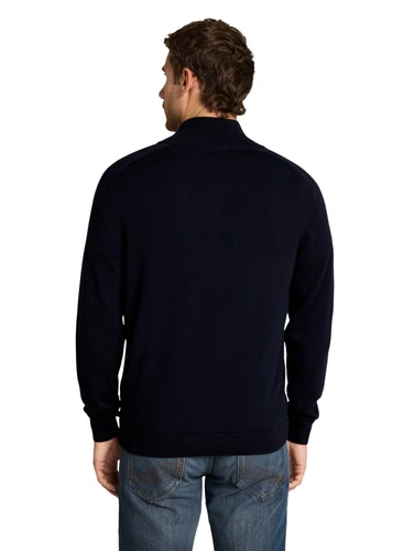 Tom Tailor Herren Strickjacke BASIC ZIP JACKET KNIT - Regular Fit
