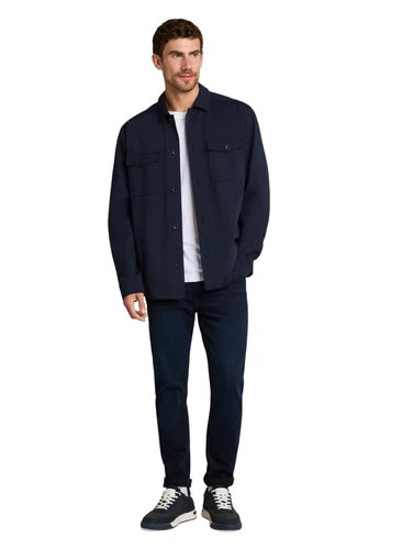 Tom Tailor Herren Hemdjacke SMART SWEAT OVERSHIRT - Regular Fit