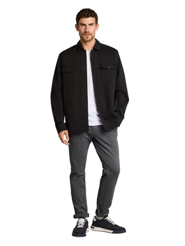 Tom Tailor Herren Hemdjacke SMART SWEAT OVERSHIRT - Regular Fit