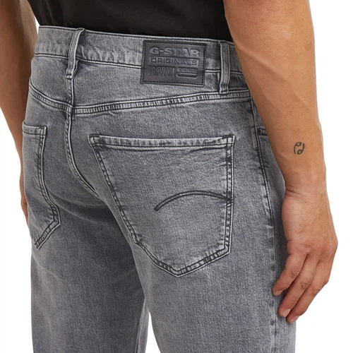 G-Star Herren Jeans MOSA STRAIGHT High Waist - Straight Fit - Blau Grau