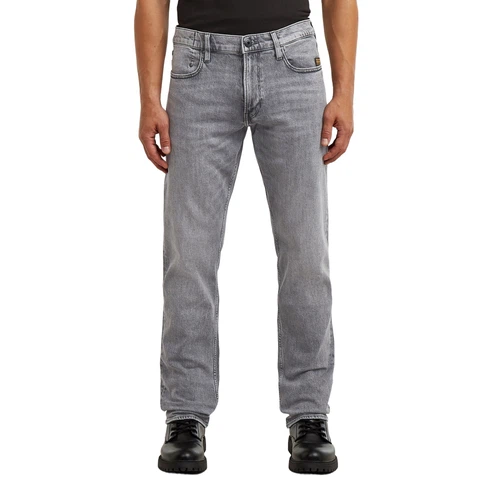 G-Star Herren Jeans MOSA STRAIGHT High Waist - Straight Fit - Blau Grau