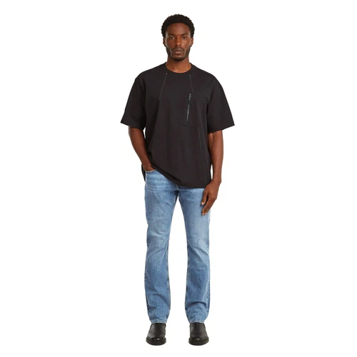 G-Star Herren Jeans MOSA STRAIGHT High Waist - Straight Fit - Blau Grau