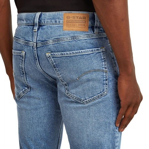 G-Star Herren Jeans MOSA STRAIGHT High Waist - Straight Fit - Blau Grau
