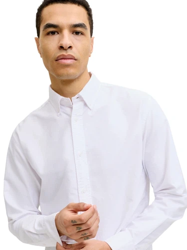 Jack & Jones Herren Freizeit Hemd JJEHARVEY OXFORD - Regular Fit