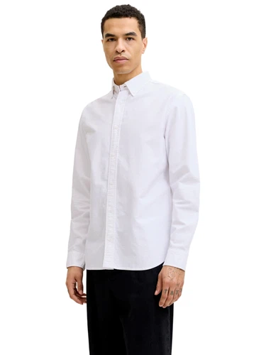 Jack & Jones Herren Freizeit Hemd JJEHARVEY OXFORD - Regular Fit