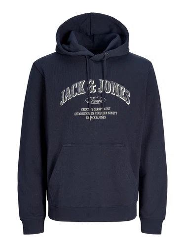 Jack & Jones Herren Hoodie Kapuzenpullover JJEDENVER LOGO SWEAT HOOD - Relaxed Fit