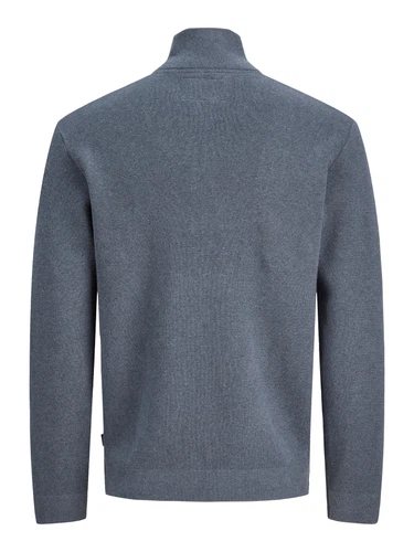 Jack & Jones Herren Strickpullover JPRBLAMILANO STITCH KNIT HALF ZIP - Relaxed Fit