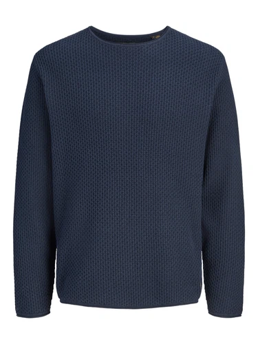 Jack & Jones Herren Rundhals Strickpullover JPRBLUMASON KNIT CREW NECK - Regular Fit